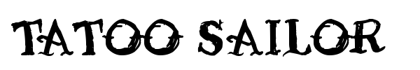 Tatoo Sailor font preview